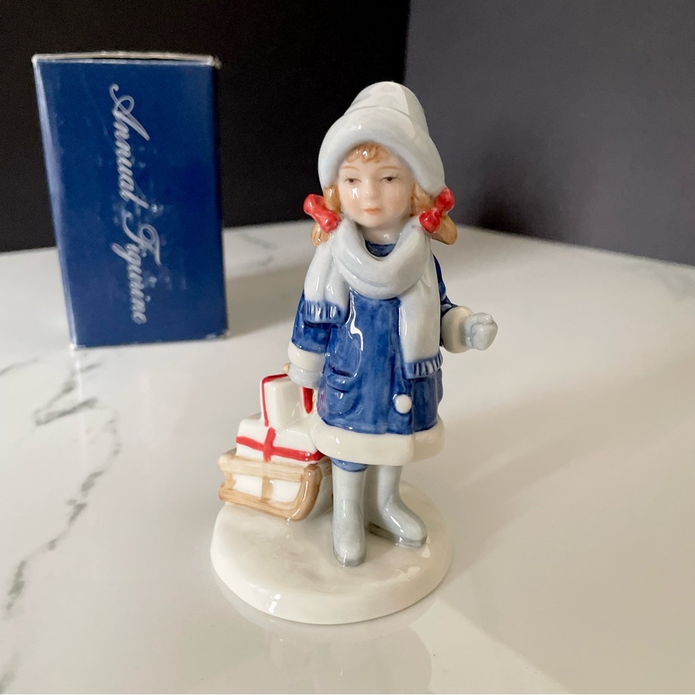 Susanne, Girl with Sled - 2003 Annual Figurine by Royal Copenhagen